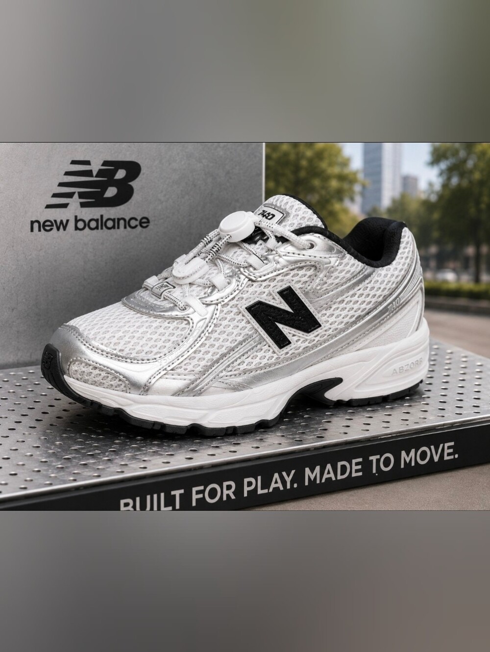 New Balance Kids’ 740 Bungee Lace Sneakers – NIB-Preschool Size 3